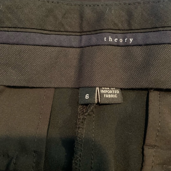Theory wool blend straight leg slacks Sz 6 - Picture 3 of 4